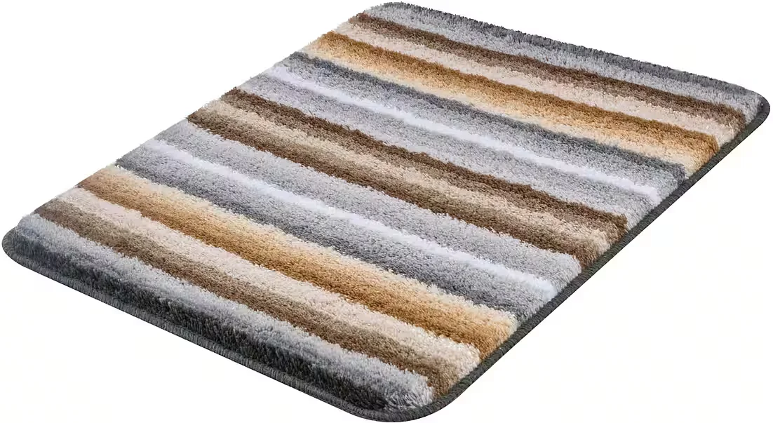 KLEINE WOLKE Badematte Funky rutschfest für Fußbodenheizung waschbar