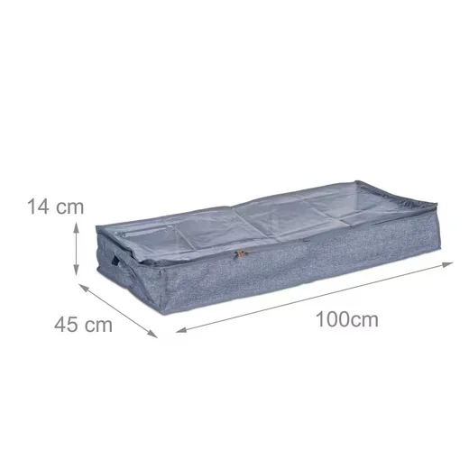 Relaxdays Unterbettkommode 3er Set Aufbewahrungsbox unter dem Bett