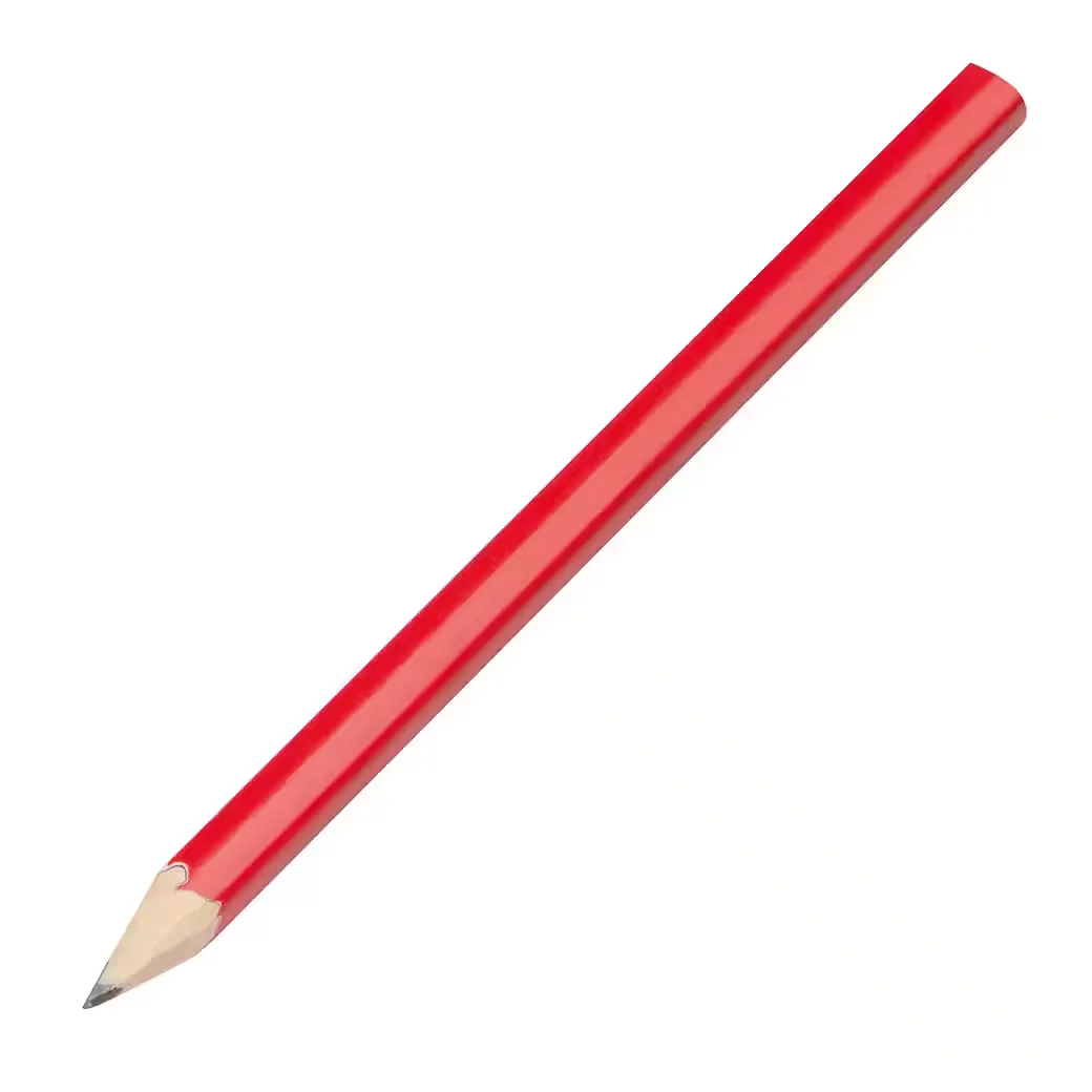 EASY GIFTS Zimmermannsbleistifte rot 10 Stück 17,7 cm
