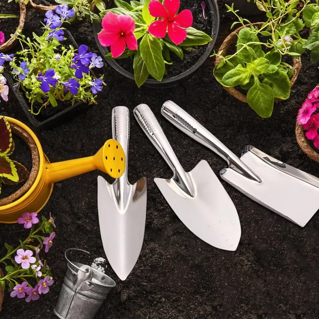 INF Gartenschaufeln 3er Set Handschaufeln für Garten