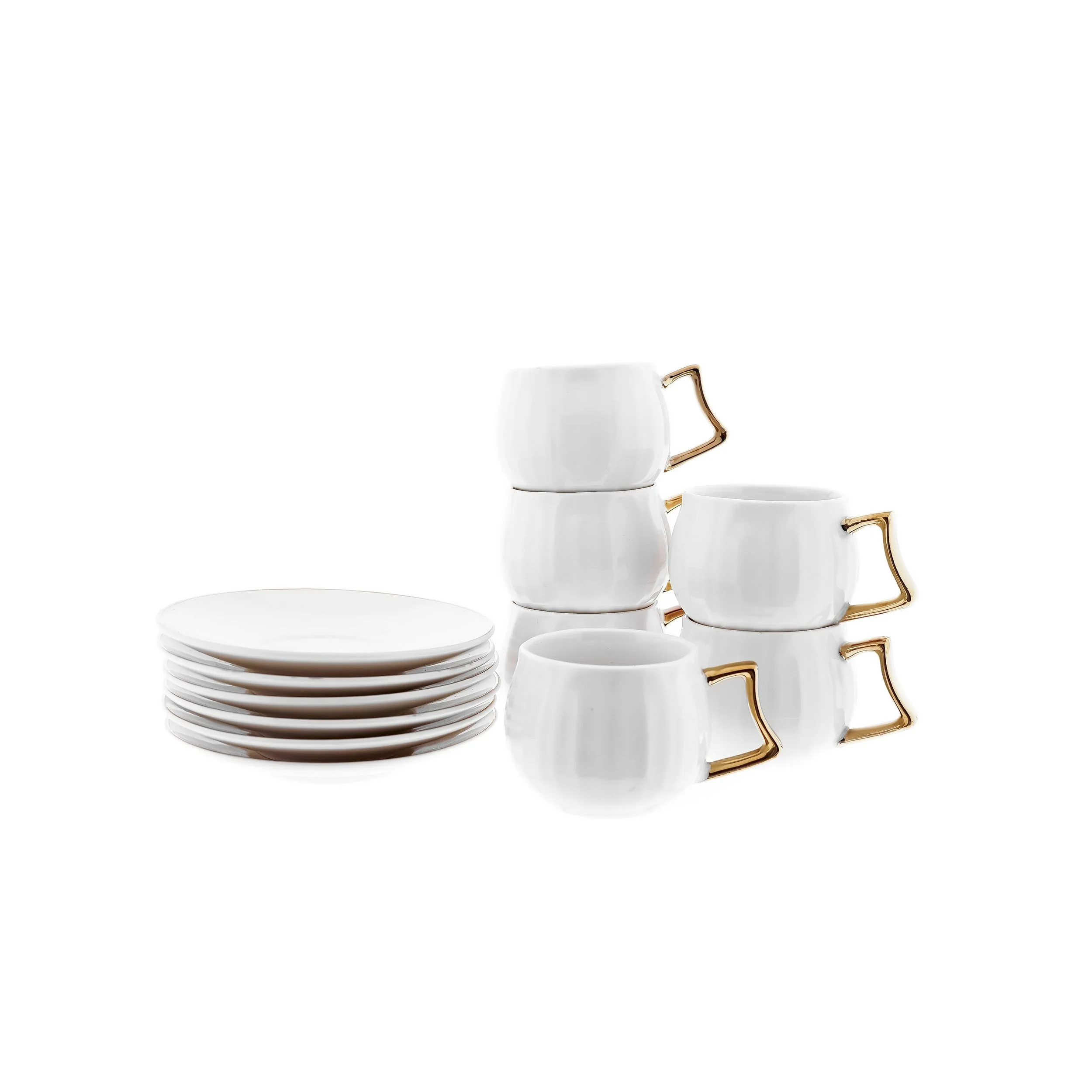 MULEX Porzellan Mokkatassen Kaffeeservice, 3 Designs, zeitlos elegant
