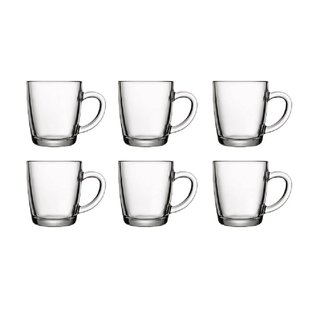 Pasabahce Basic Henkeltassen 350 ml 6er Set