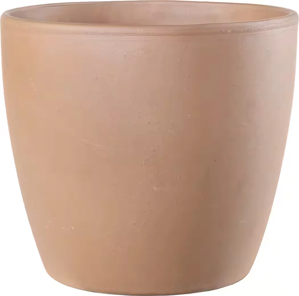 DEROMA Übertopf Egg Pot White Garden Terrakotta Pflanztopf