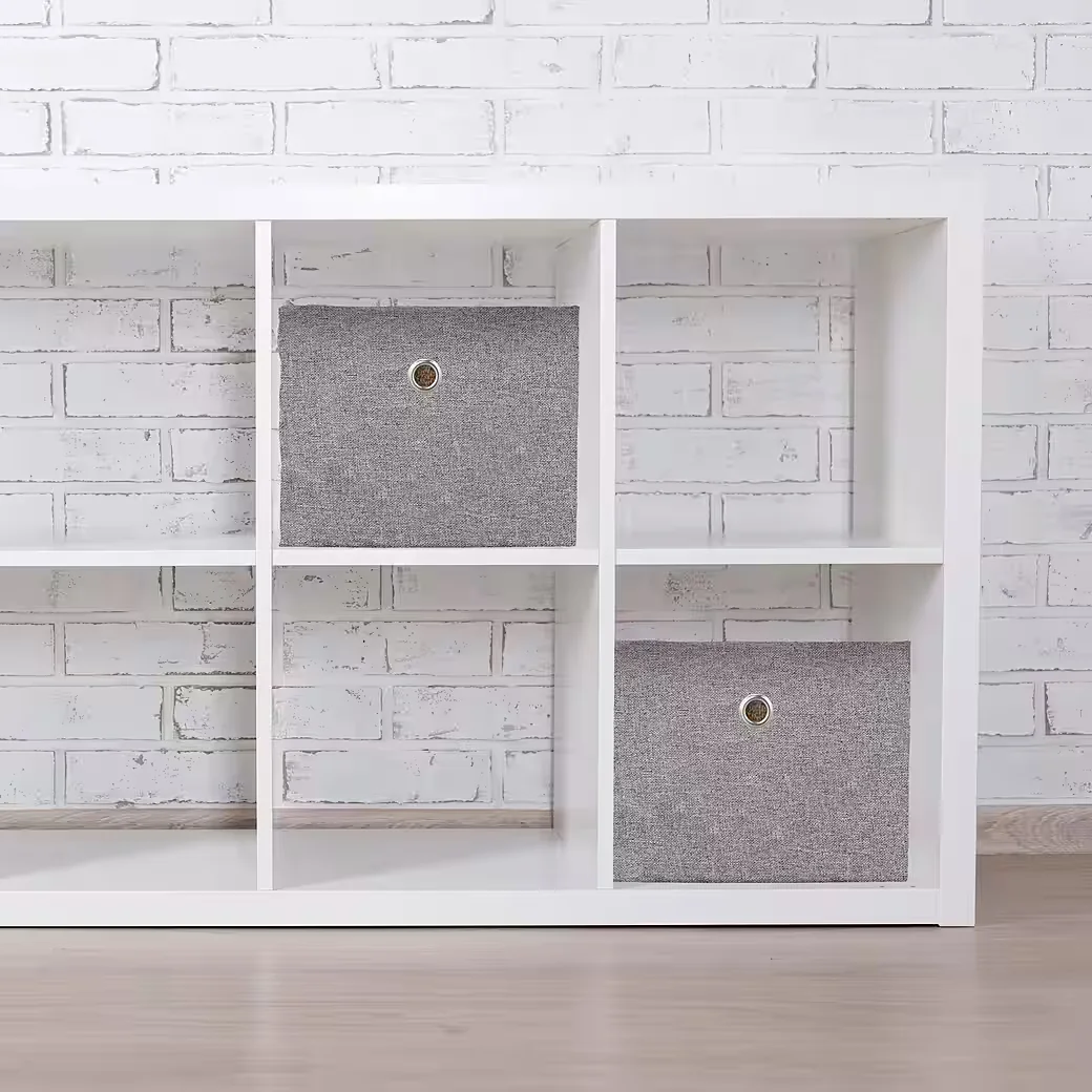 Relaxdays Aufbewahrungsboxen 2er Set für Haushalt und Büro