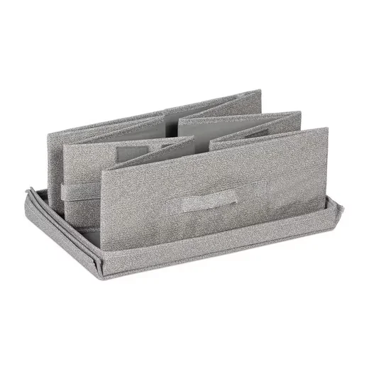 Relaxdays Unterbettkommode mit Deckel 2er Set Aufbewahrungsbox
