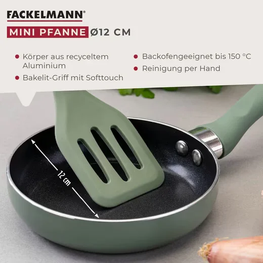 Fackelmann Mini Bratpfanne 12 cm Pancake Spiegeleier Pfanne