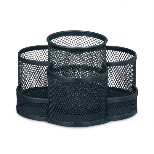 Relaxdays Drehbarer Stiftehalter Organizer mit 7 Fächern Schreibtisch