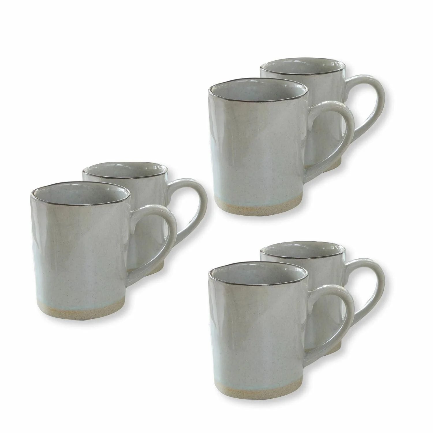 MIRABEAU Biarré Tassen-Set grau 6er Set
