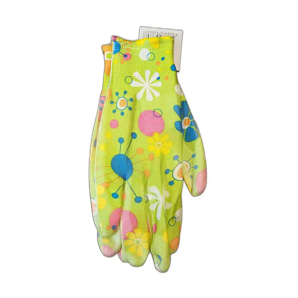OSMA Gartenhandschuhe Damen mit Blumenmotiv Latex Arbeitshandschuhe