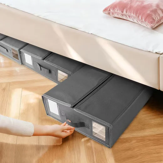 DIWZBYN Aufbewahrungsboxen 2 Stück Bettwäsche Organizer faltbar