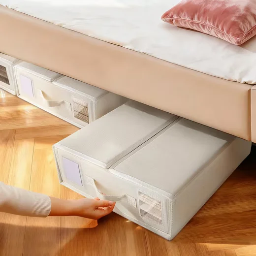 FOUORTUNATE-BEE Bettwäsche Organizer 2er Set Aufbewahrungstaschen