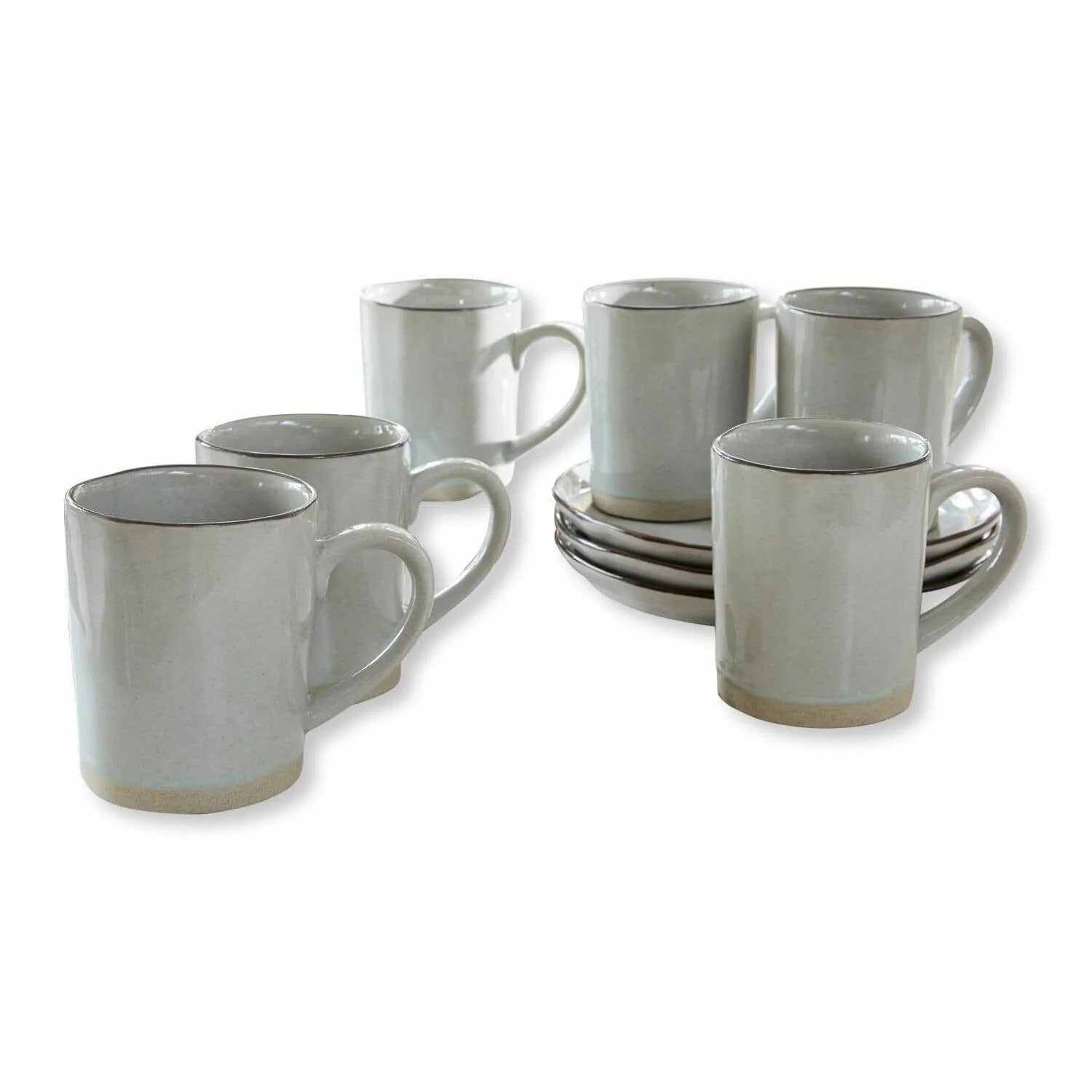 MIRABEAU Biarré Tassen-Set grau 6er Set