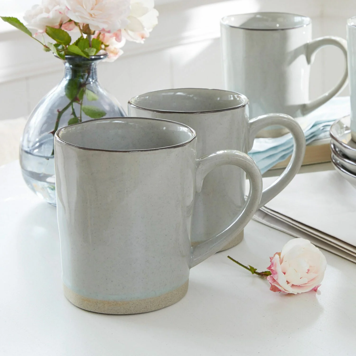 MIRABEAU Biarré Tassen-Set grau 6er Set