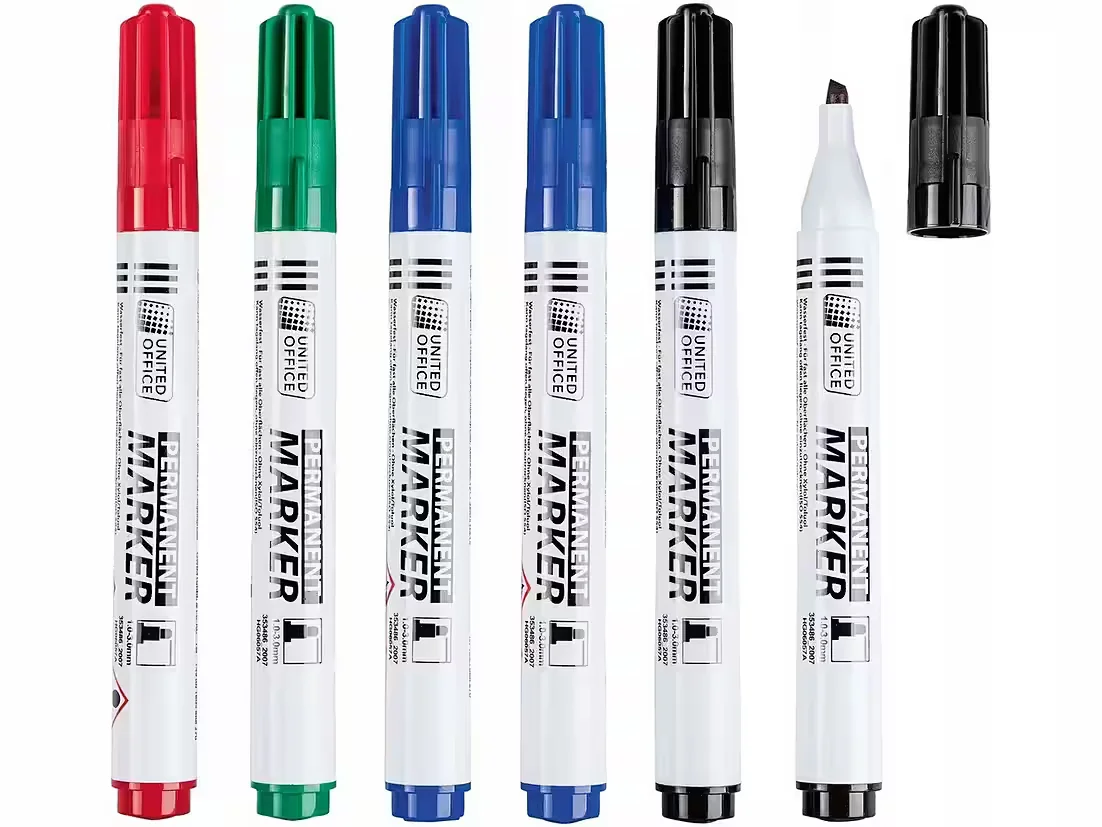 CRELANDO Permanentmarker 6er Set
