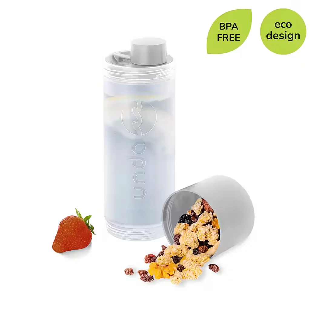 UNDA All-in-One Multifunktions-Trinkflasche mit großem Becher