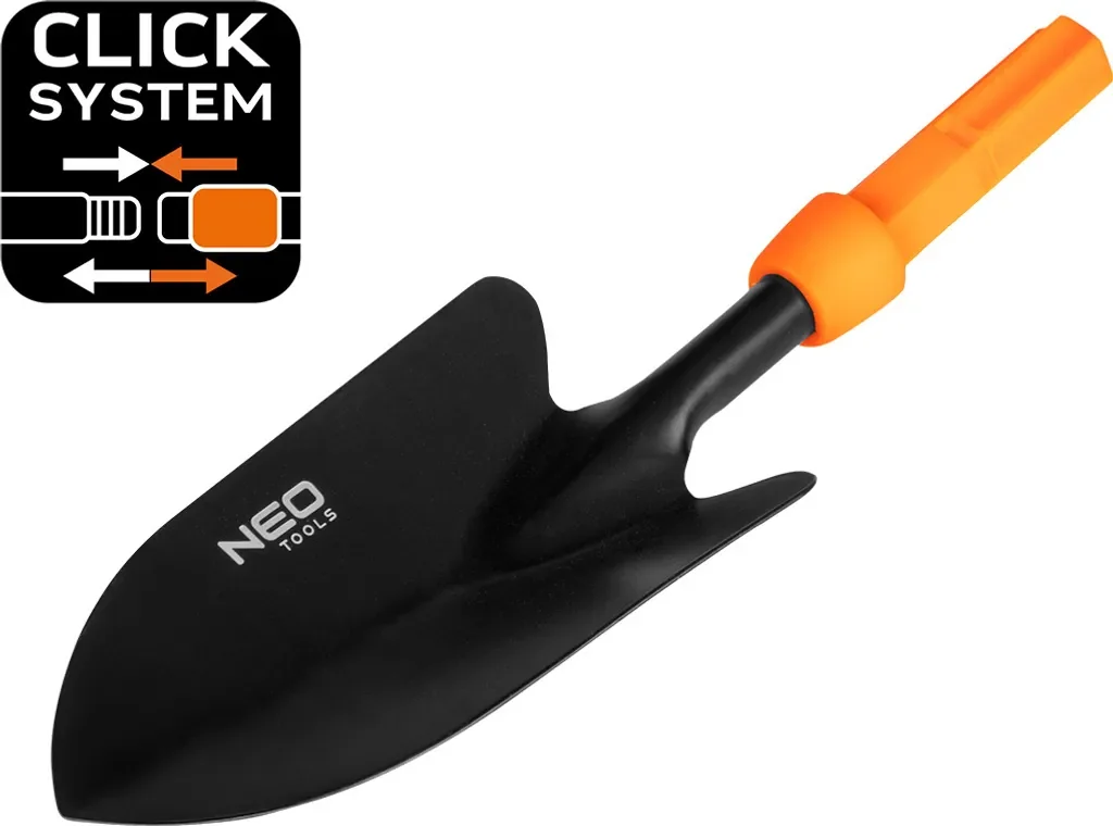 NEO TOOLS Gartenbürste für NEO Click System PVC-Borsten Stahlfassung