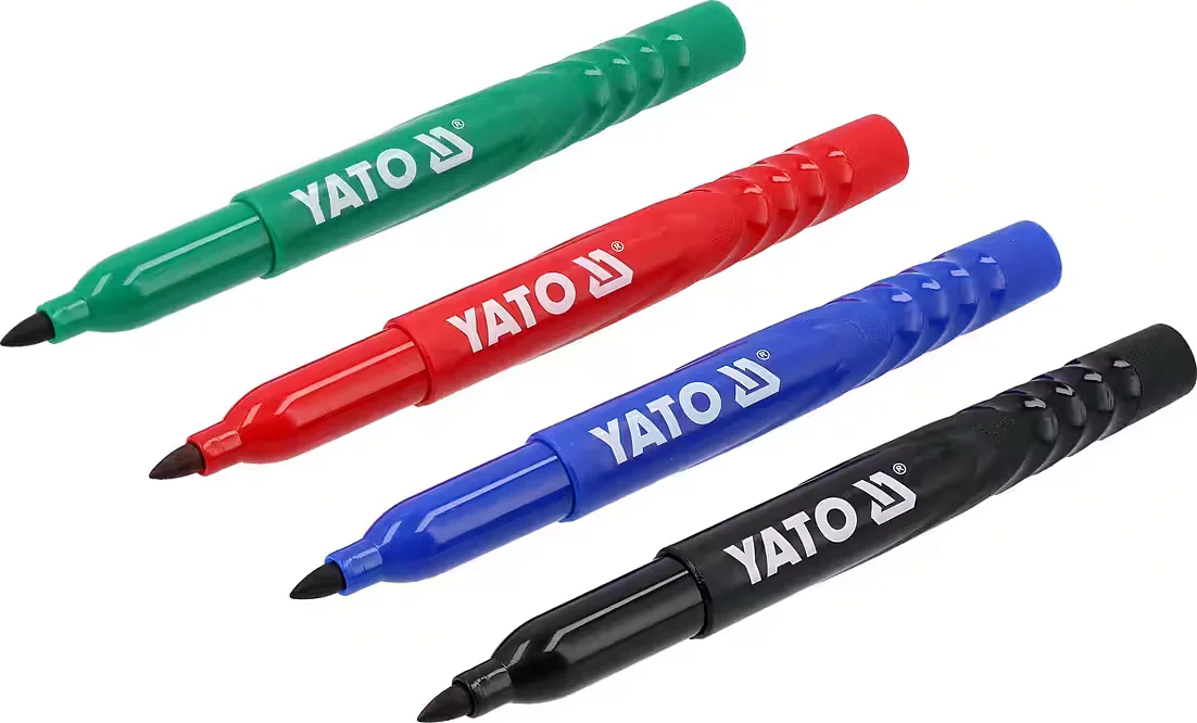 TRIZERATOP Permanentmarker Set, 4 Farben, für präzises Markieren
