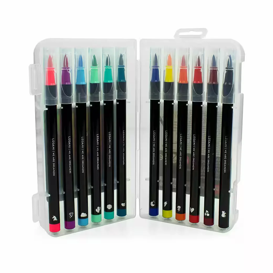 LEGAMI Brush Marker Filzstifte Bright Colours 12er Set
