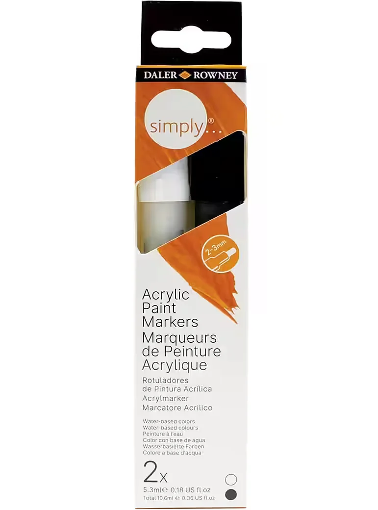 DALER ROWNEY Simply Acrylmarker Set professionelle Pump Marker