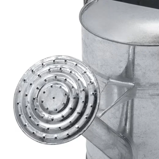 Spetebo Gießkanne Zink 5 Liter silber