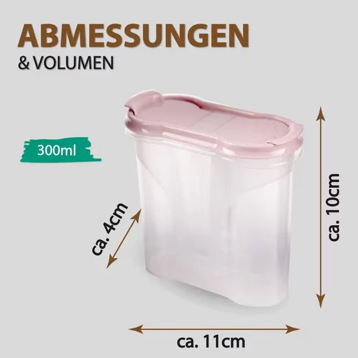 Bestlivings Gewürzbehälter Vorratsdose 300 ml