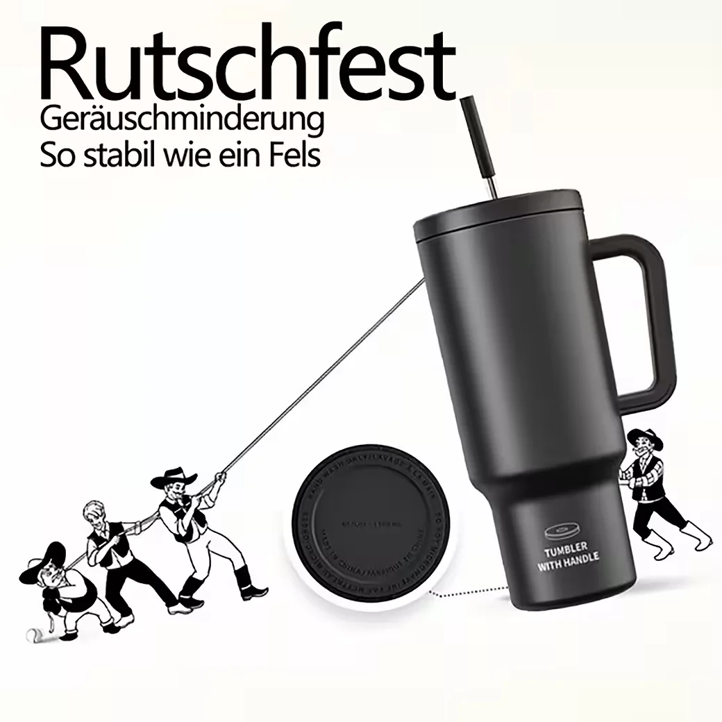 IBETTERTEC Thermosflasche 1,2 L Edelstahl doppelwandig Griffdeckel