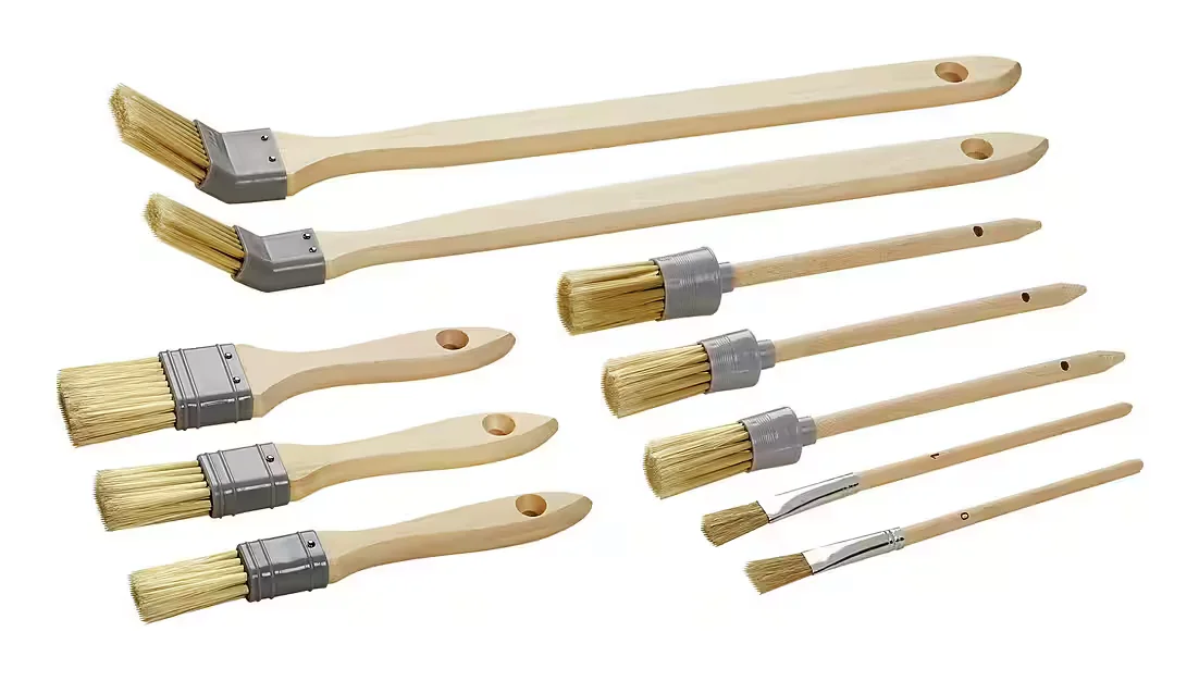 COLOR EXPERT Pinselset 10-teilig Kunstborsten Holzstiel FSC