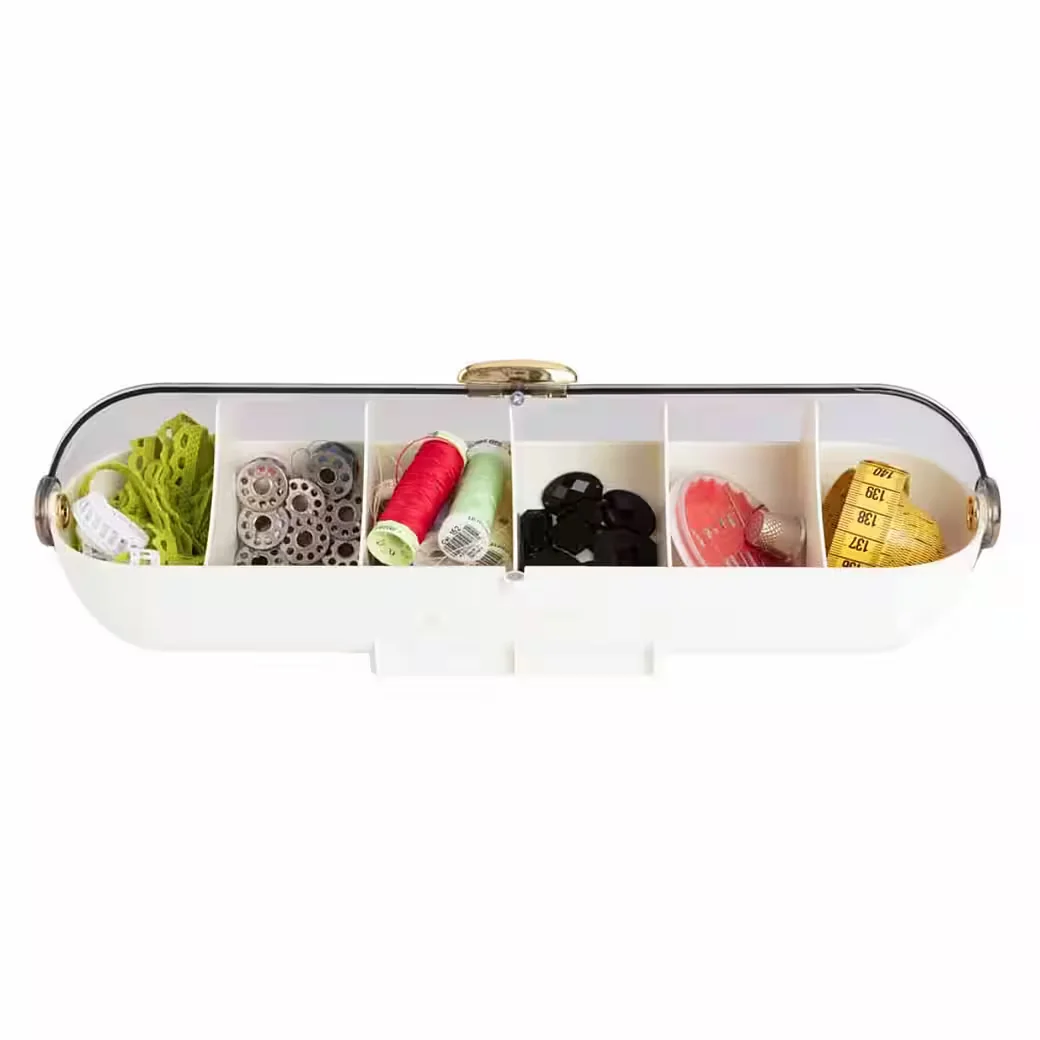 GENIALO Make-up Wandorganizer mit klarem Schiebedeckel und Fächern