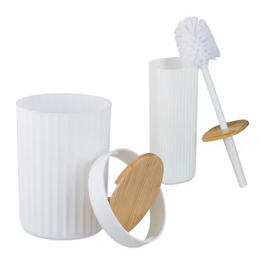 Relaxdays Badaccessoire Set 6-teilig Badezimmer Zubehoer