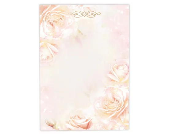 JUNAPACK Briefpapier A4 Blumen Ostern Briefbögen für Drucker