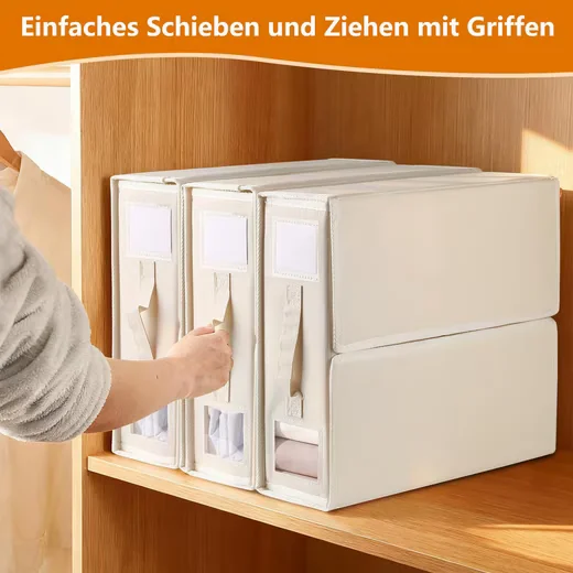 FOUORTUNATE-BEE Bettwäsche Organizer 2er Set Aufbewahrungstaschen