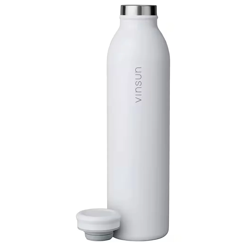 VINSUN Thermoflasche Edelstahl 600 ml doppelwandig BPA frei