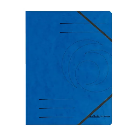 Herlitz Eckspanner A4 blau mit 2 Gummizügen