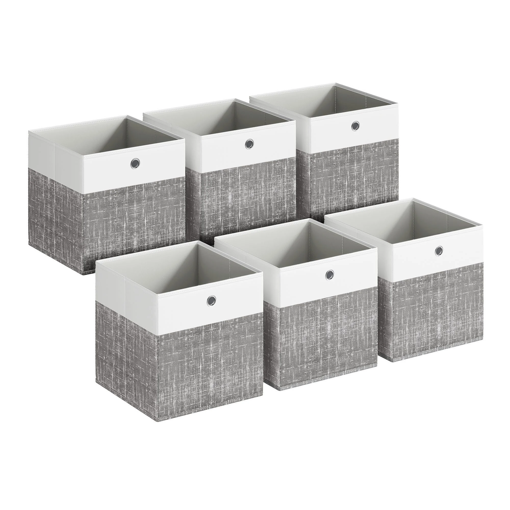 SONGMICS Stoffbox Faltbox Aufbewahrungsbox Ordnungsbox für Würfelregal