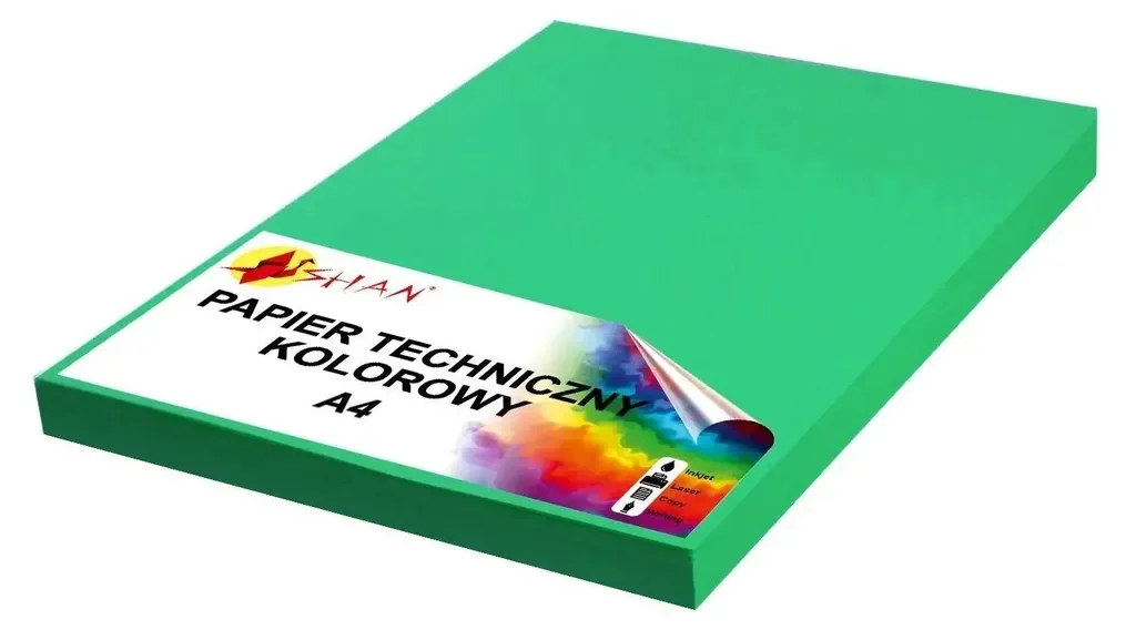 Shan Technisches Papier A4 240 g grün intensiv v2 50 Blatt