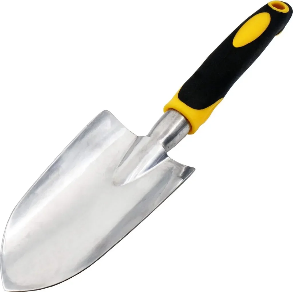 Crrynuo Gartenkelle Handschaufel aus Aluminiumguss für Jäten Graben