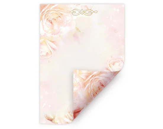 JUNAPACK Briefpapier A4 Blumen Ostern Briefbögen für Drucker