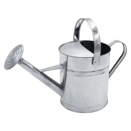Spetebo Gießkanne Zink 5 Liter silber