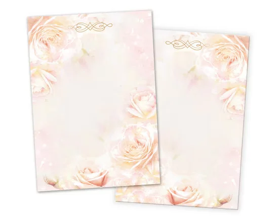 JUNAPACK Briefpapier A4 Blumen Ostern Briefbögen für Drucker