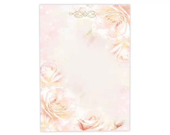 JUNAPACK Briefpapier A4 Blumen Ostern Briefbögen für Drucker