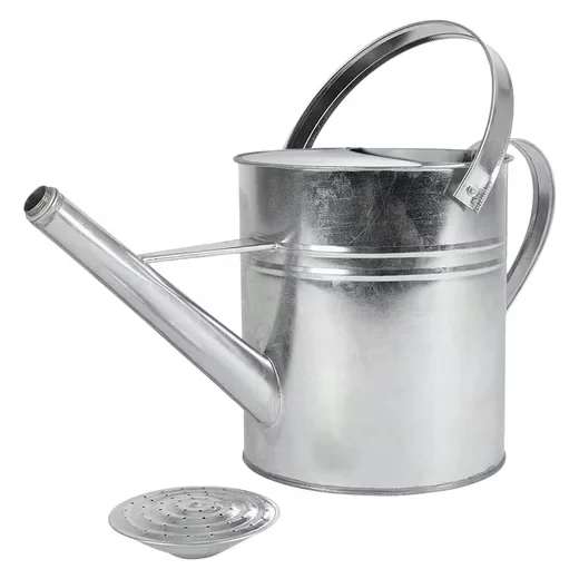 Spetebo Gießkanne Zink 5 Liter silber