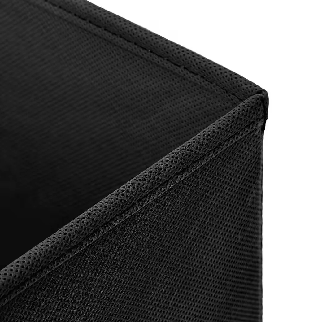 STICKANDSHINE Faltboxen 4er Set 28x28x28 cm mit Deckel für Kallax