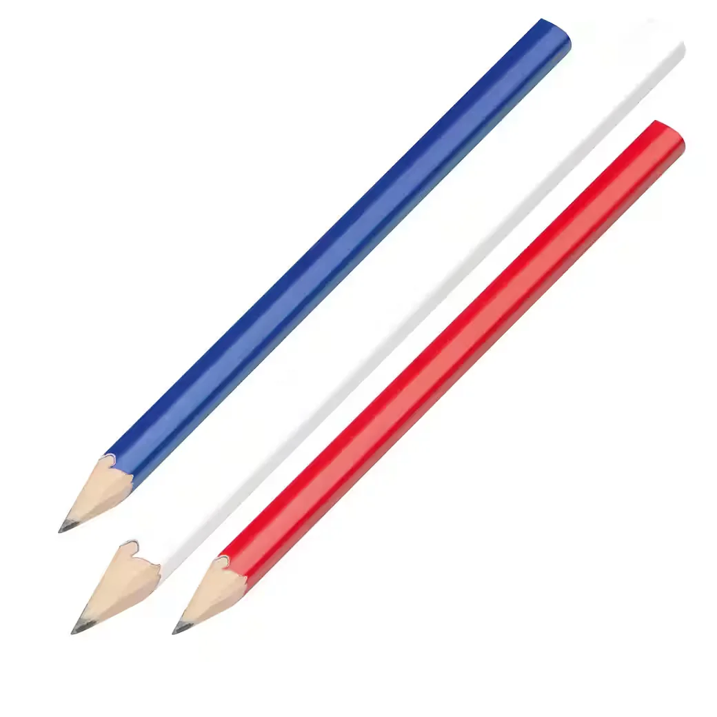 EASY GIFTS Zimmermannsbleistifte 15er Set 17,7 cm rot blau weiß