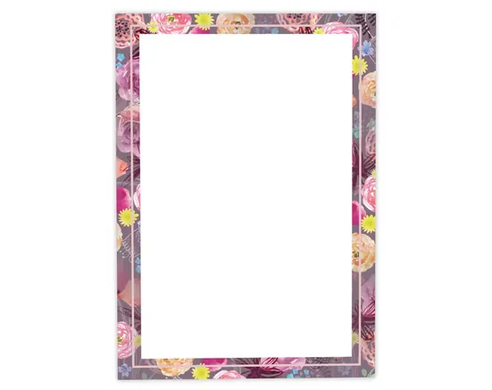 JUNAPACK Briefpapier A4 mit Blumen Ostern für Drucker und Firmenpost