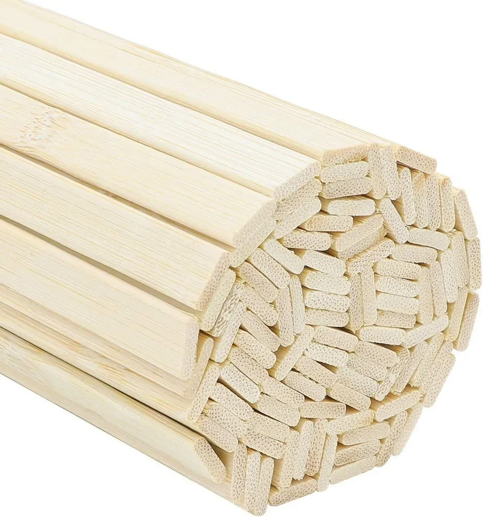 Belle Vous Bambus Holzstäbchen 40 cm 100er Pack Basteln Naturholz