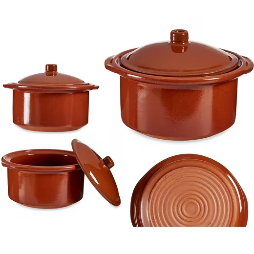 ANNASTORE Dampfgartopf Cocotte mit Deckel ofenfest hitzebeständig