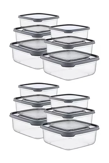 PARPALINAM Frischhaltedosen 12er Meal Prep Gefrierdosen Vorratsdosen