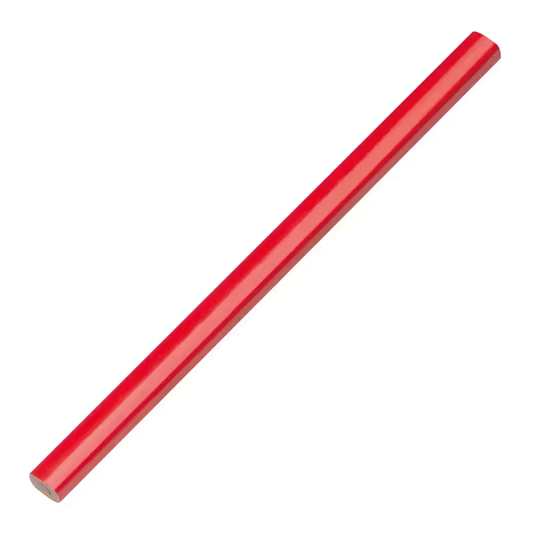 EASY GIFTS Zimmermannsbleistifte rot 10 Stück 17,7 cm