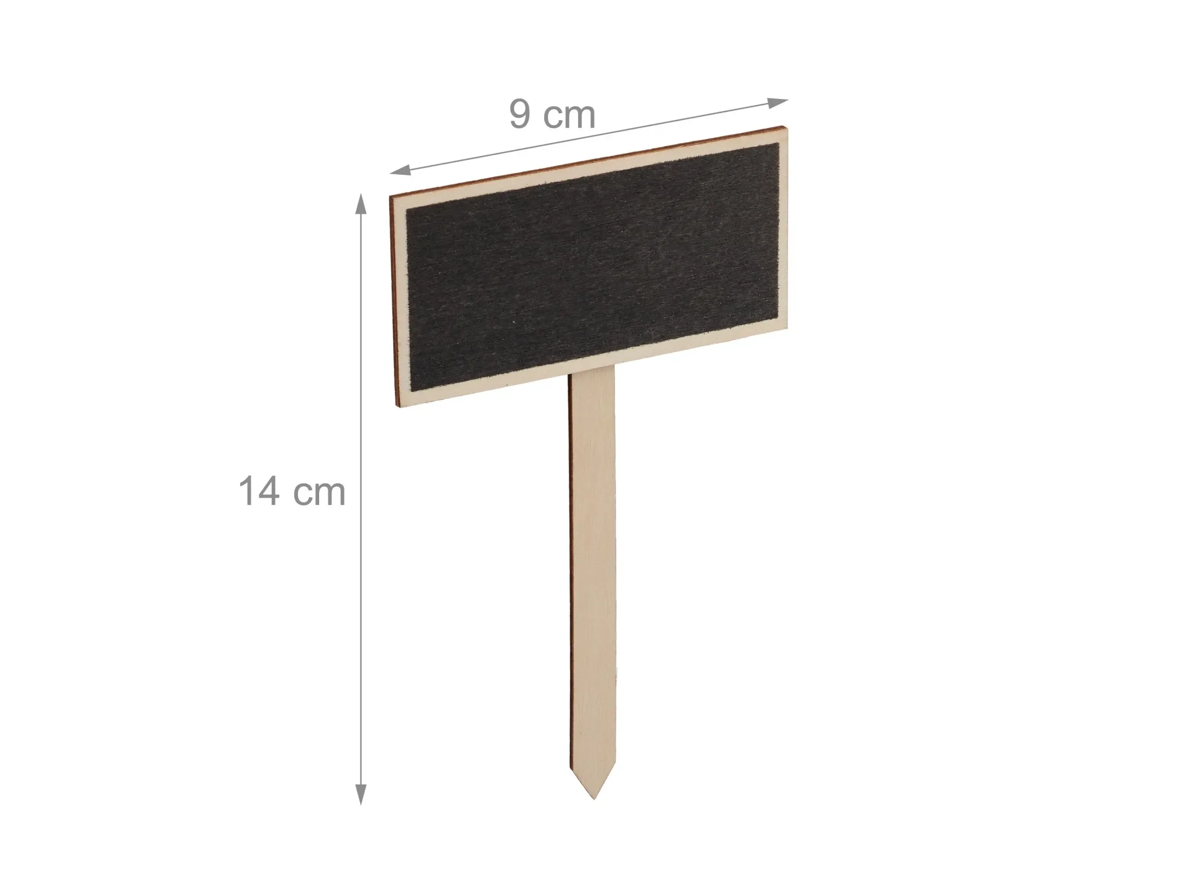 Relaxdays Pflanzenstecker Tafel 24er Set Holz beschriftbar 14x9 cm