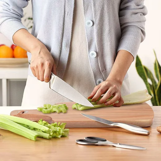 GARVEEMORE Schneidebrett Holz mit Griff für Küche Brot Obst